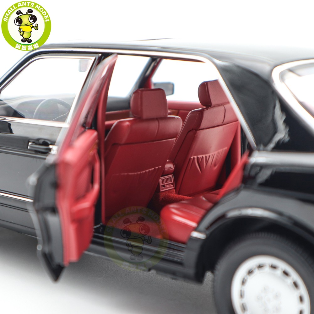 1/18 Mercedes Benz 560 SEL 1991 W126 Norev 183788 Black Diecast Model Car