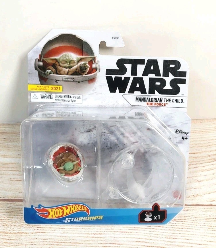 Star Wars Hot Wheels Starships MandalorianThe Child The Force Grogu Hover Pram