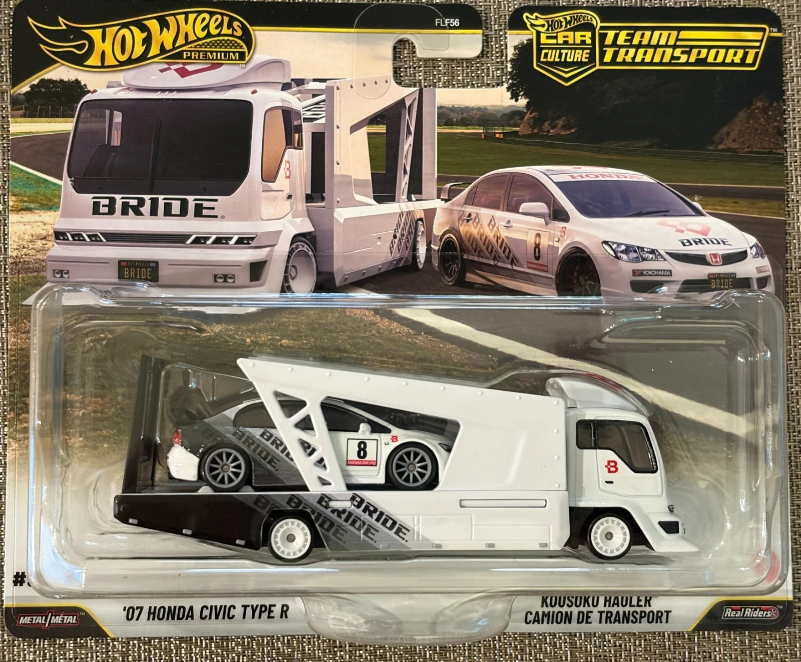 Hot Wheels Team Transport ’07 Honda Civic Type R with Kousoku Hauler 2026 – NEW
