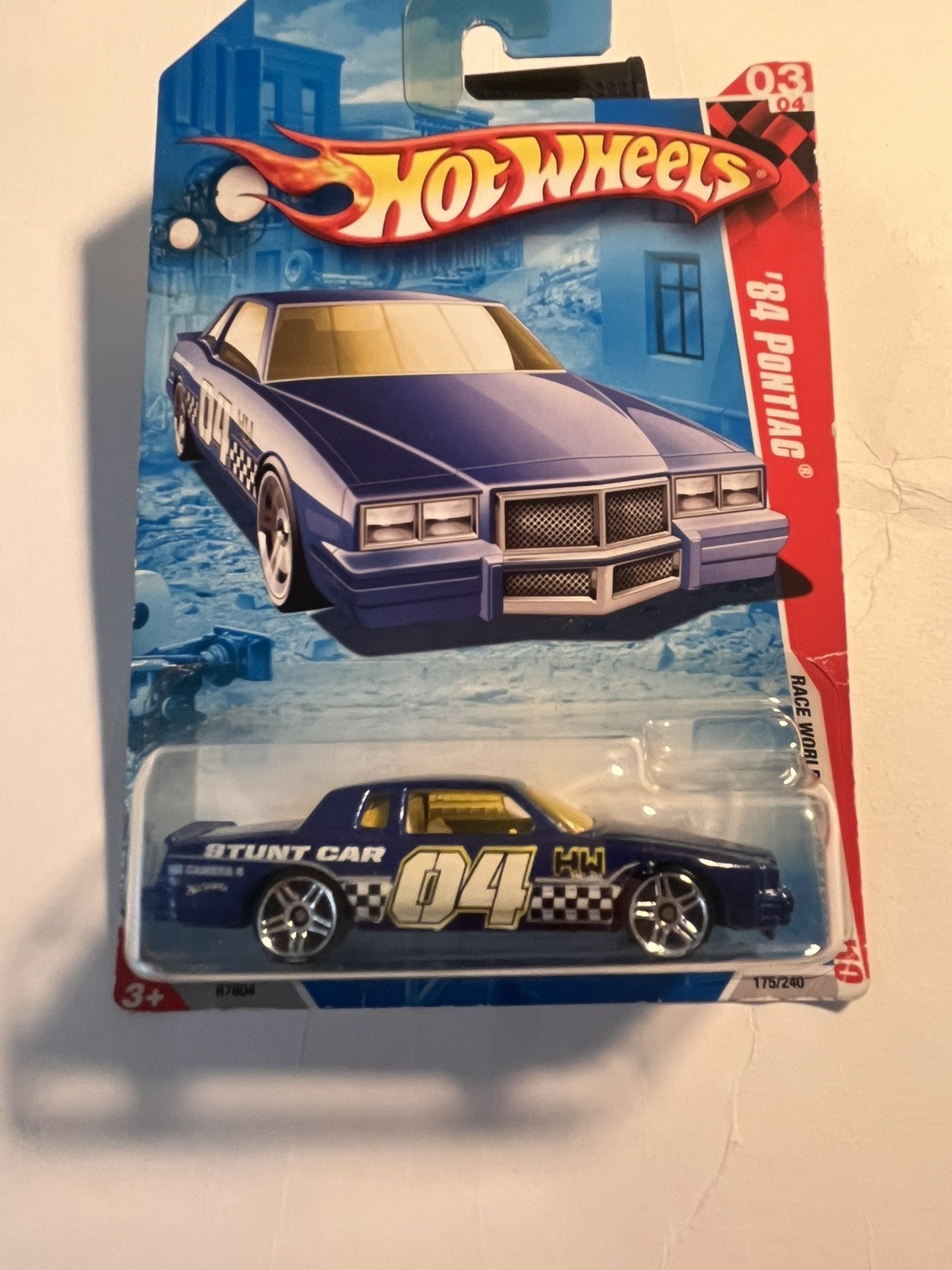 2010 Hot Wheels #175 Race World-Movie Stunts 3/4 ’84 PONTIAC Blue Variant w/Pr5s