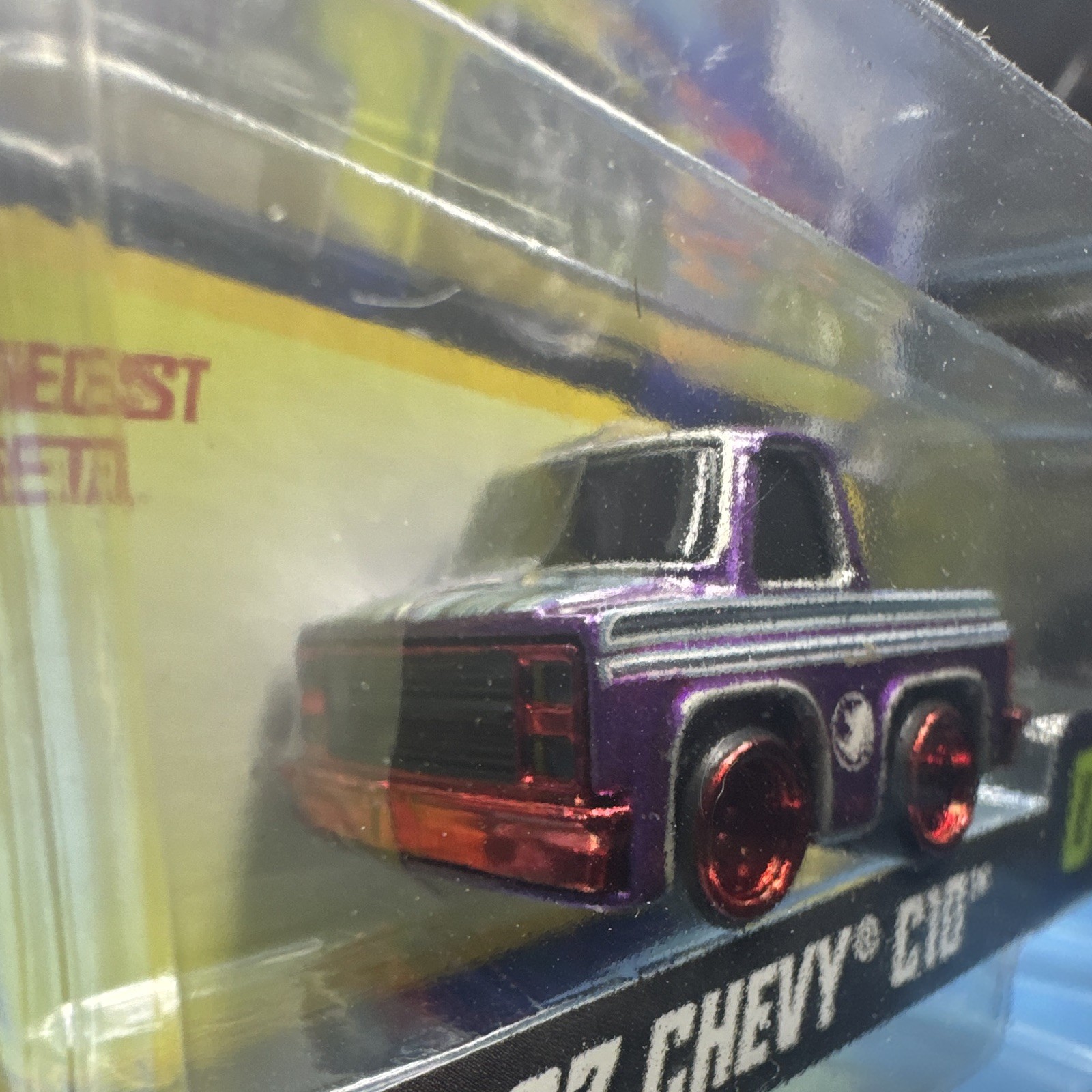 MGA Cartuned Series 1 1987 Chevy C10 Pickup #06 Diecast Purple (CHASE)