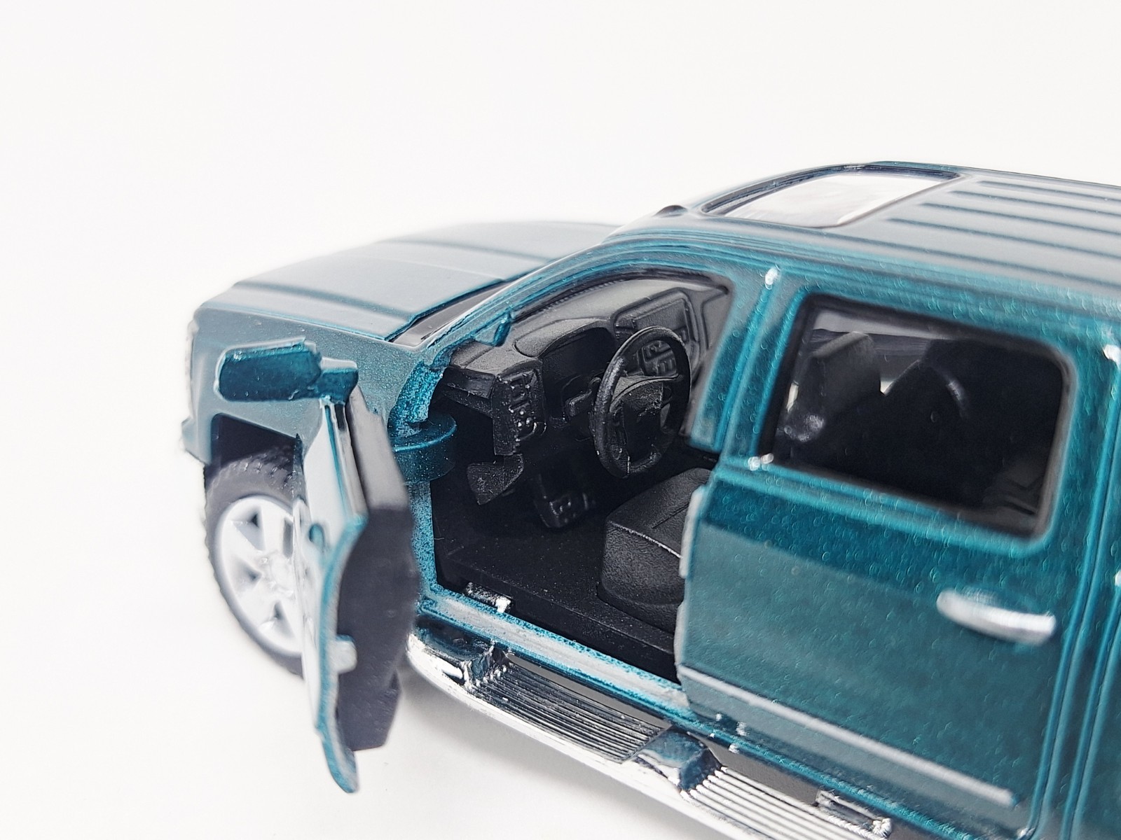 Kinsmart Chevy Silverado LTE Forest Green Pickup Truck 1/46 Scale Diecast Car
