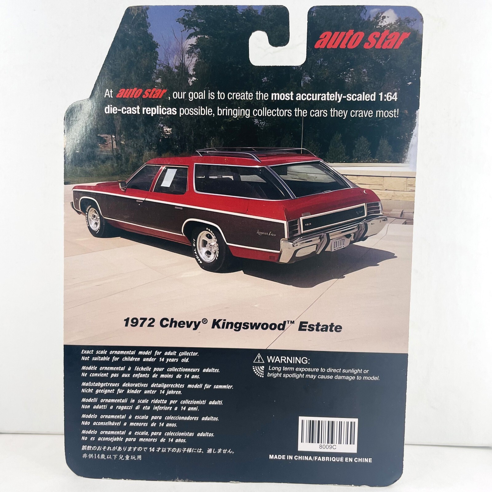 Auto Star Limited Edition 1972 Chevy Kingswood Estate 1/64 Diecast Car Toys