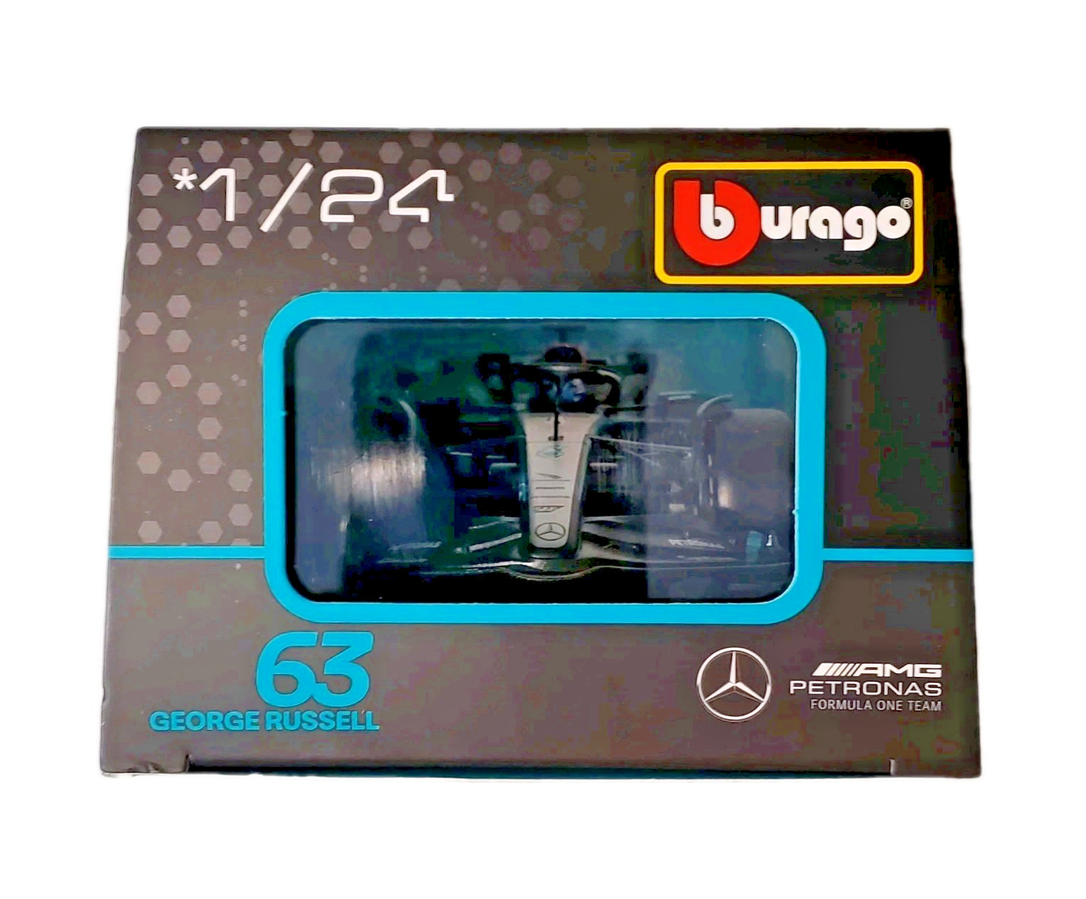 Bburago Premium 1:24 Formula 1 F1 Racing AMG Petronas #63 George Russell W15 🆕