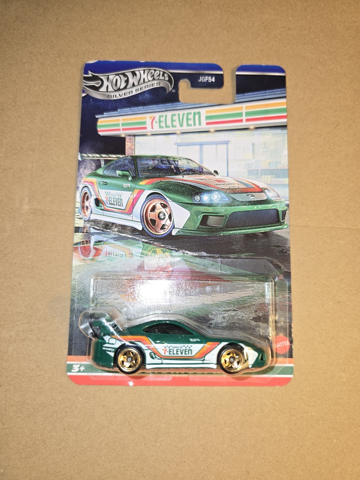 Hot Wheels Toyota Supra 7-Eleven Green Diecast 1:64 Silver Series Unopened