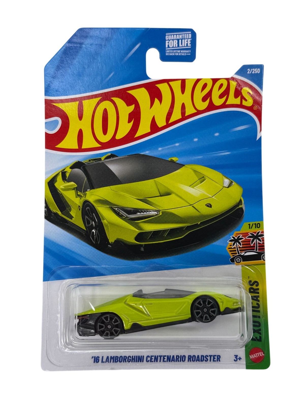 2026 Hot Wheels 16 Lamborghini Centenario Roadster Exotics 1/10 2/250 NOC