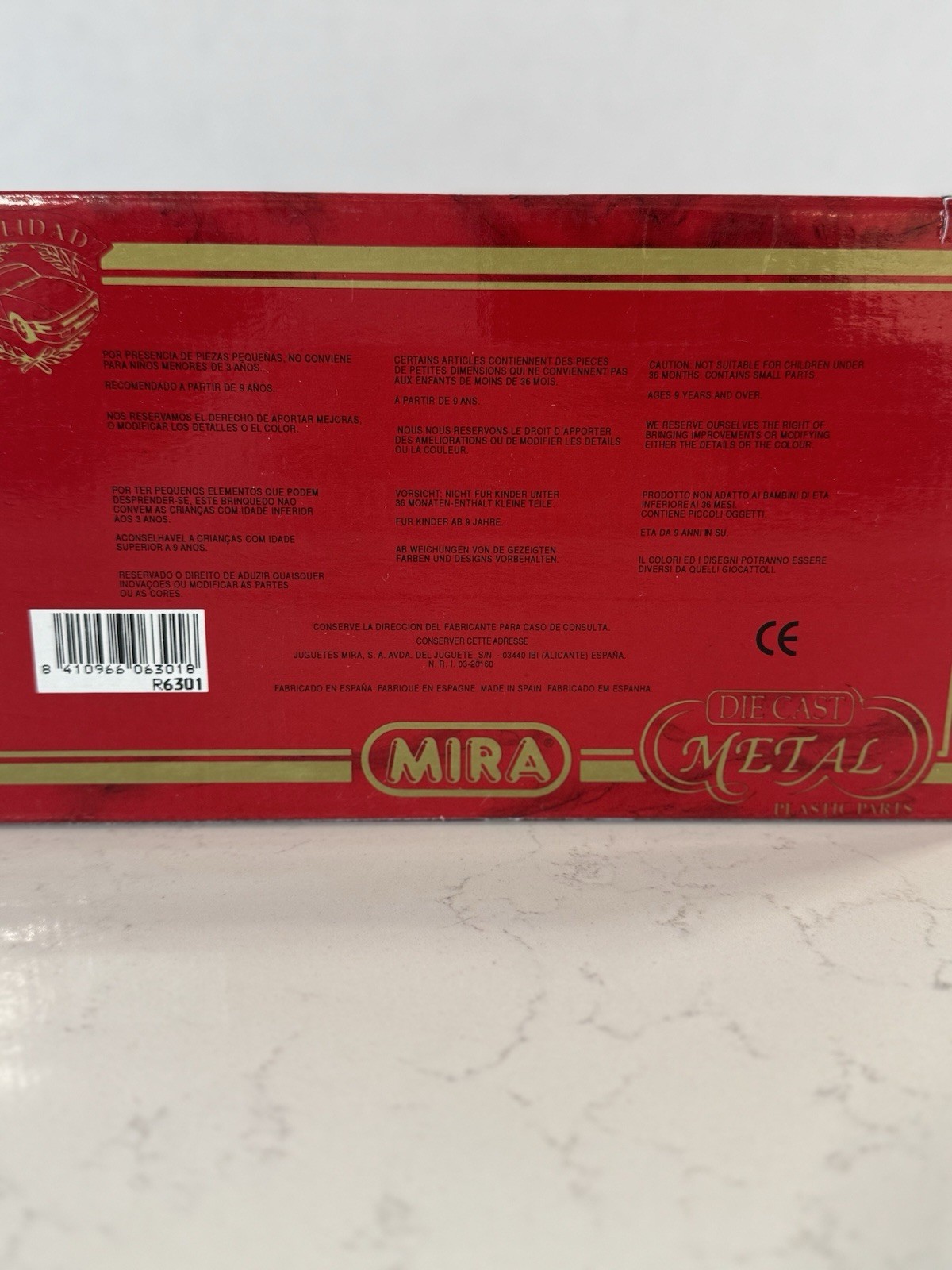 1:18 MIRA GOLDEN LINE COLLECTION RED FERRARI 348 TB #R6301 NEW IN BOX