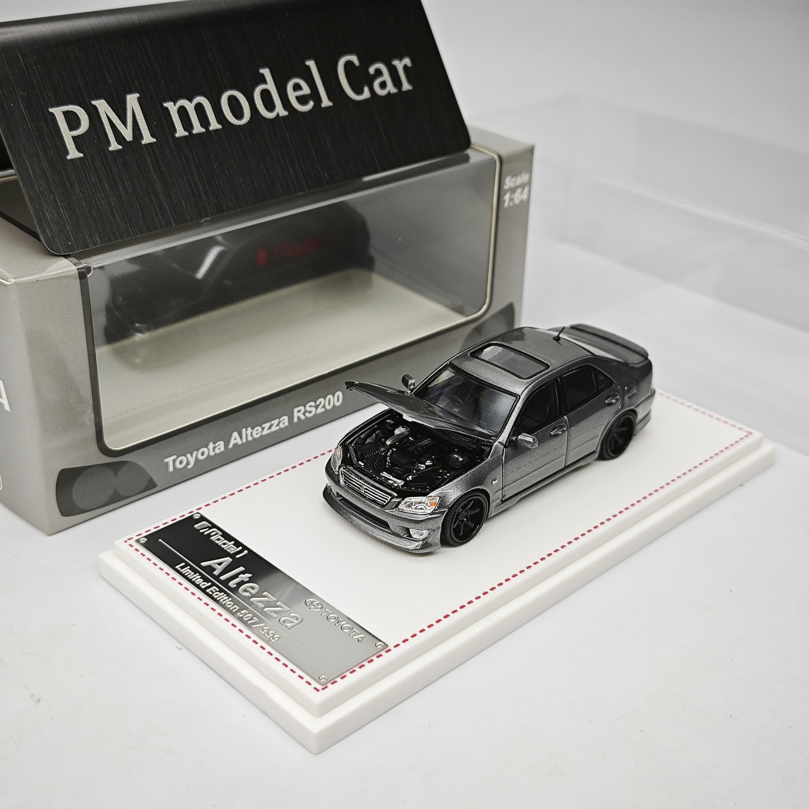 1/64 RS200 SXE10 Altezza Diecast Model Car Pullback Openable Hood