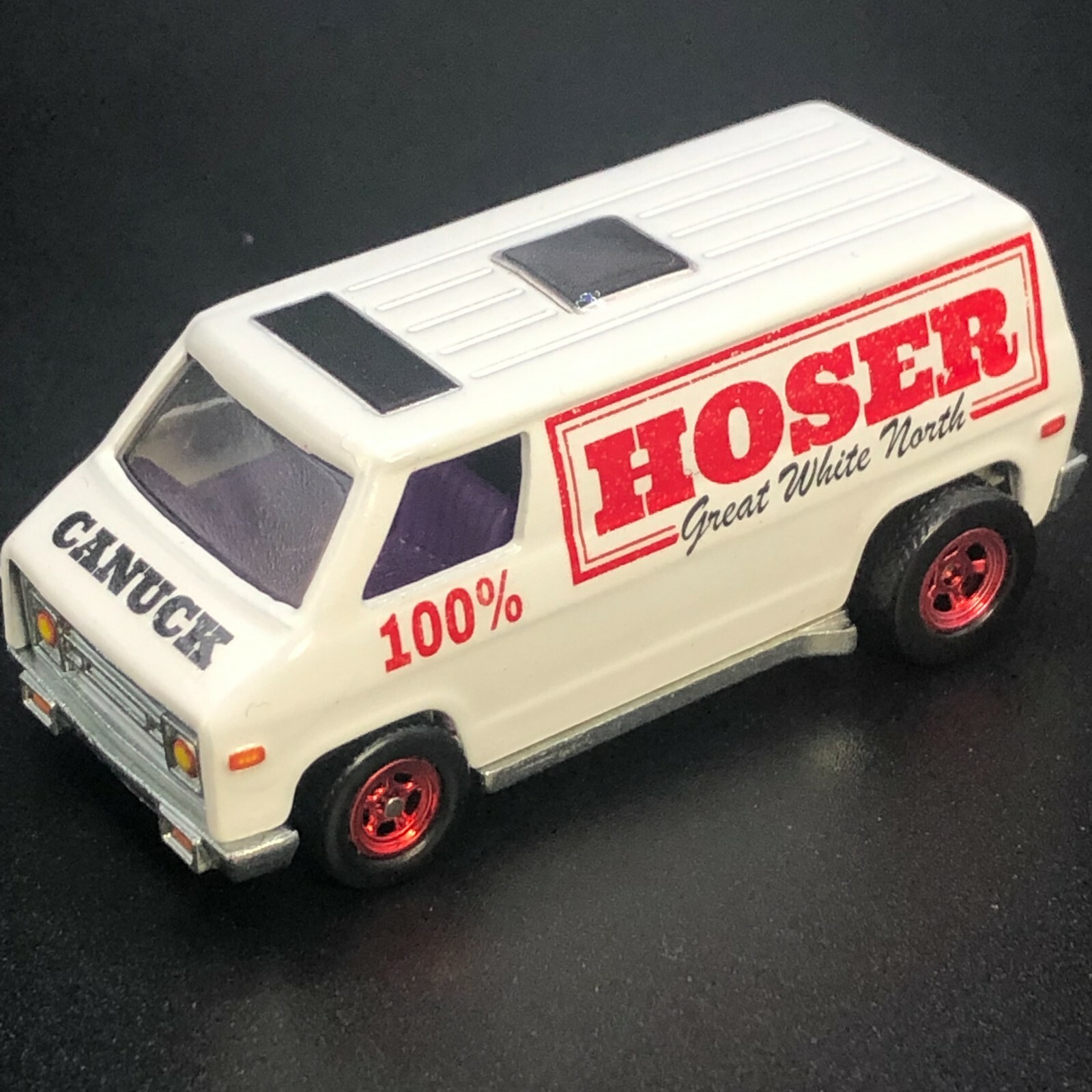 Clear 1:64 Waterslide Decal for Super Van Canuck Hoser Great White North