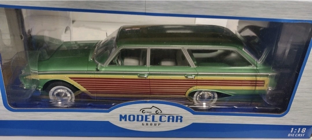 Modelcar Group (MCG) 1:18 scale diecast model car of a 1960 Ford Country Squire.