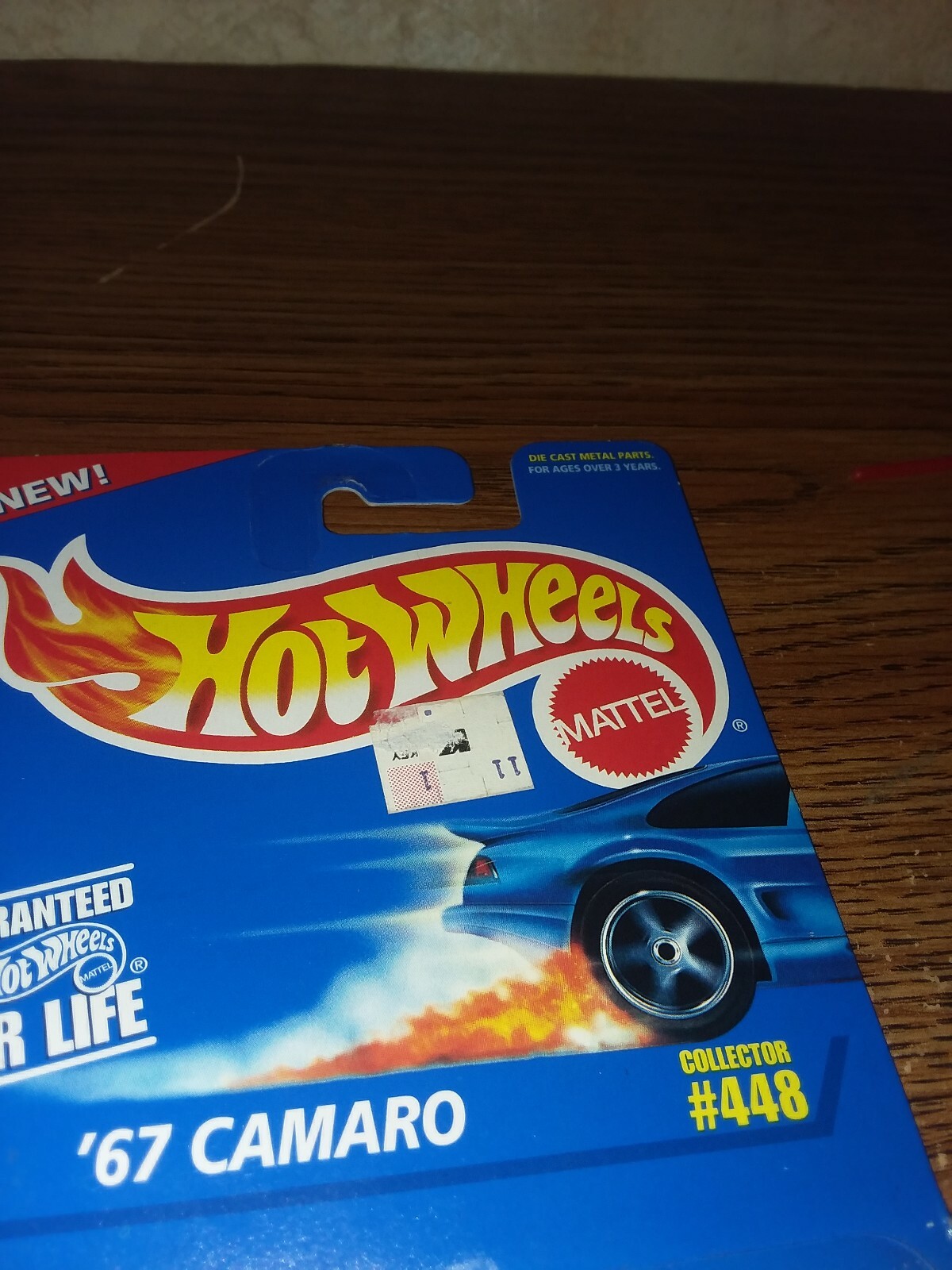 1995 HOT WHEELS 1967 CAMARO COLLECTOR #448 with PROTECH CASE