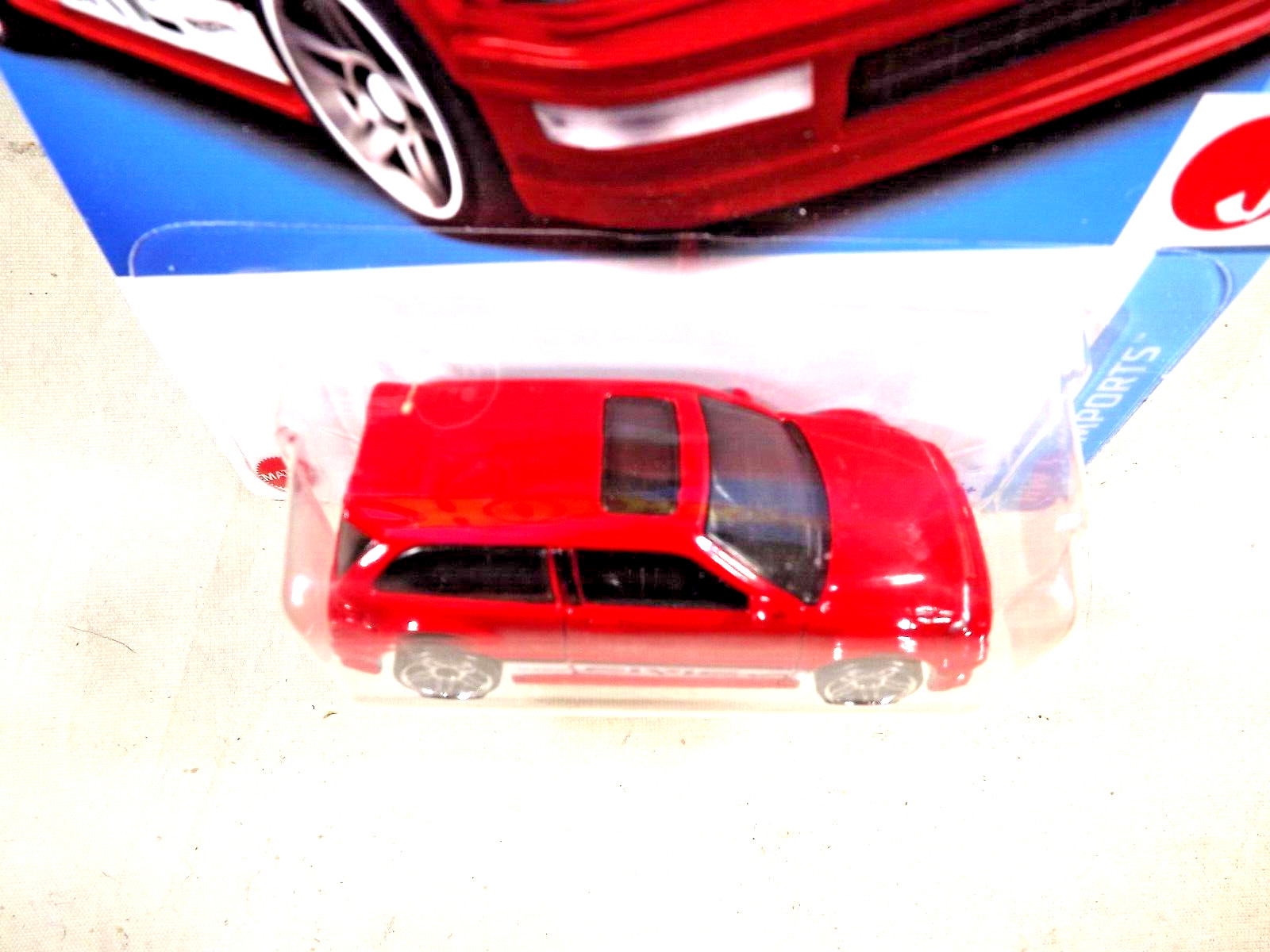 2023 Hot Wheels #96 HW J-Imports 7/10 ’90 HONDA CIVIC EF Red w/Chrome Pr5 Spokes