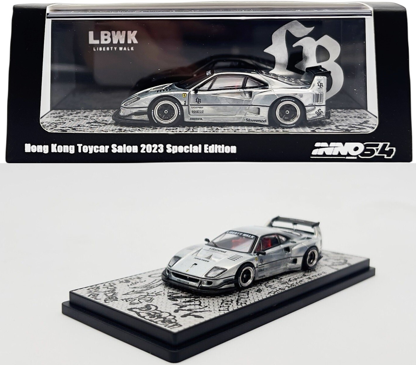Chase! Inno64 1:64 Liberty Walk Ferrari F40 Hong Kong Toycar Salon 2023 LBWK