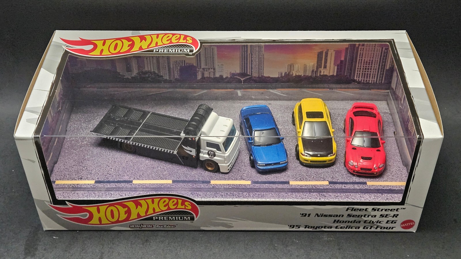 Hot wheels Premium Fleet Street Diorama Box Set Nissan Honda Toyota ++++++++++++