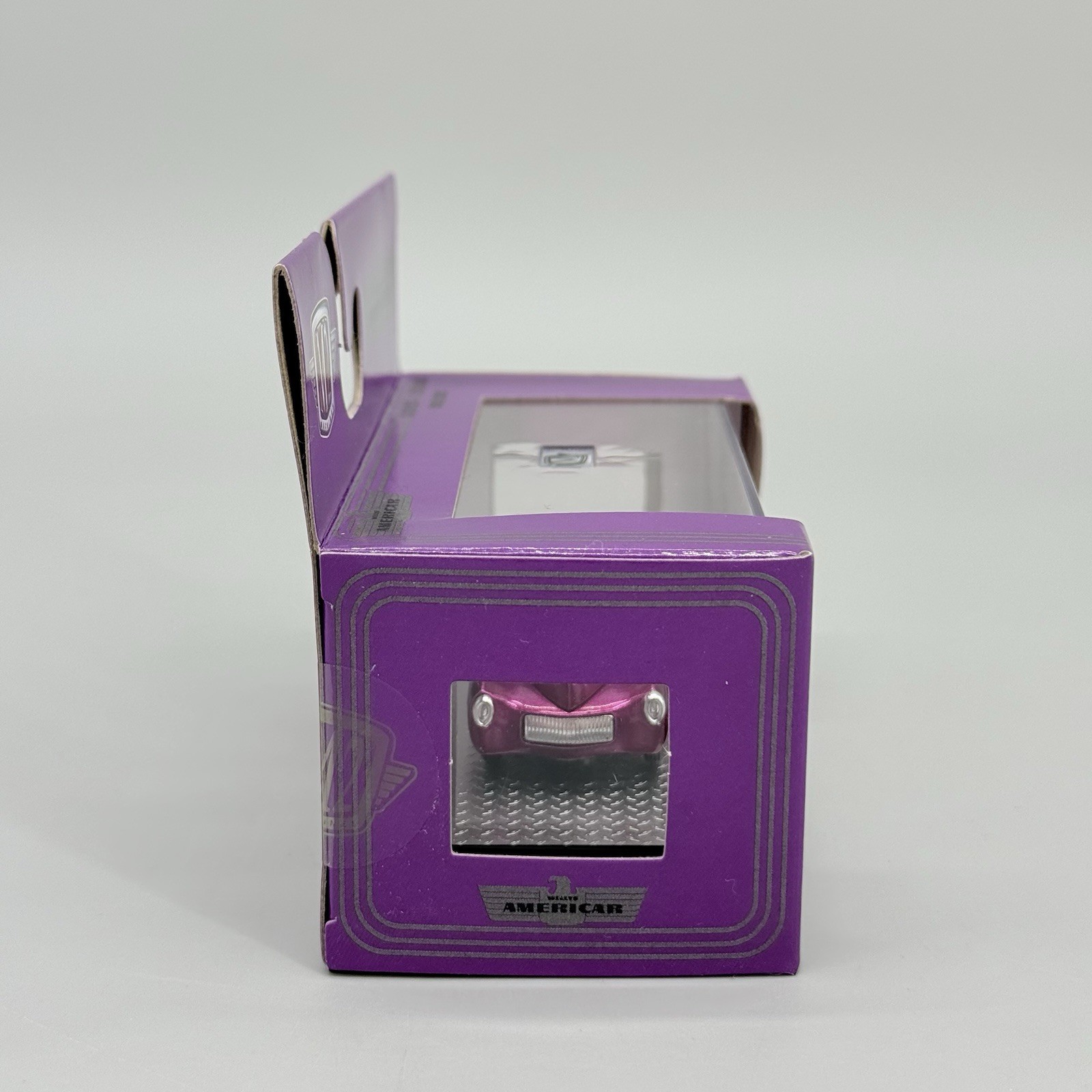 2023 M2 Machines 1941 Willys Coupe Detroit Muscle Purple R67 1:64 Diecast Car