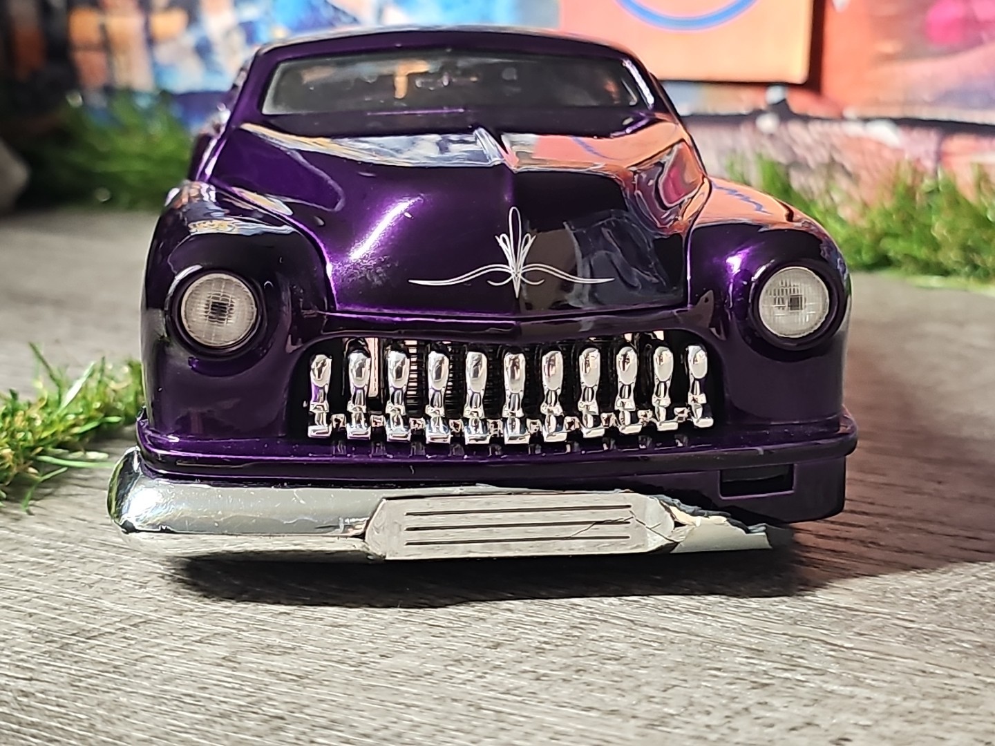 HTF Vntg 2004 Jada DUB City Oldskool 1951 Mercury Coupe Purple 1:18 NO BOX