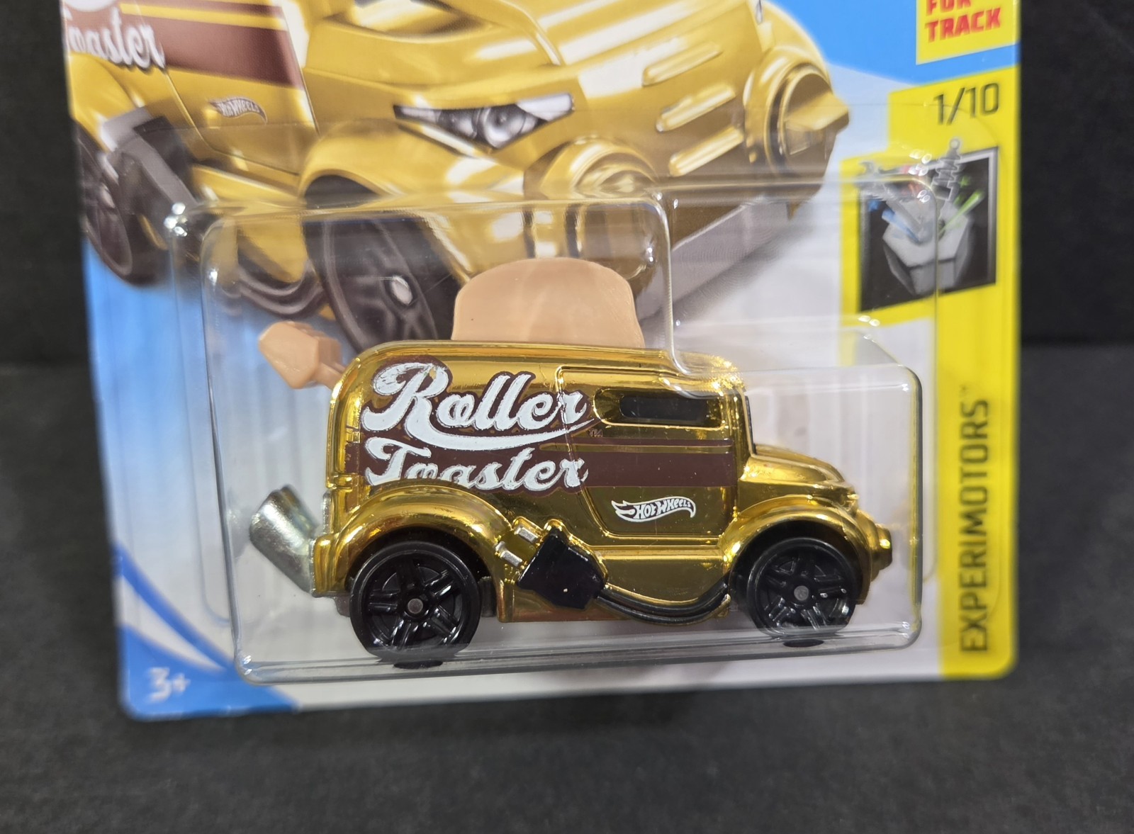 Hot Wheels Experimotors 1/10 Gold Roller Toaster #24/250, Free Shipping