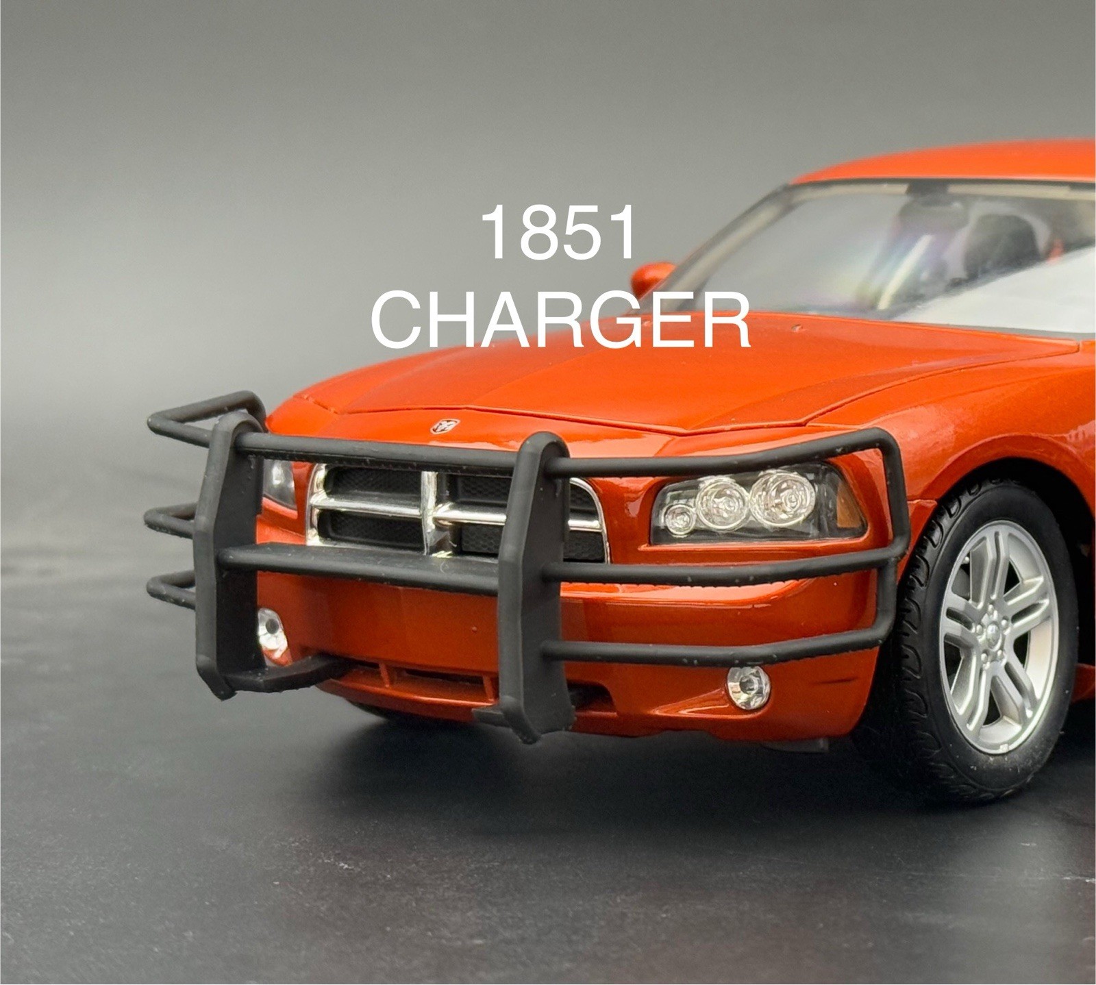 1/18 Go Rhino Wrap Around Push Bumper Pushbar Welly Dodge Charger Police 1851
