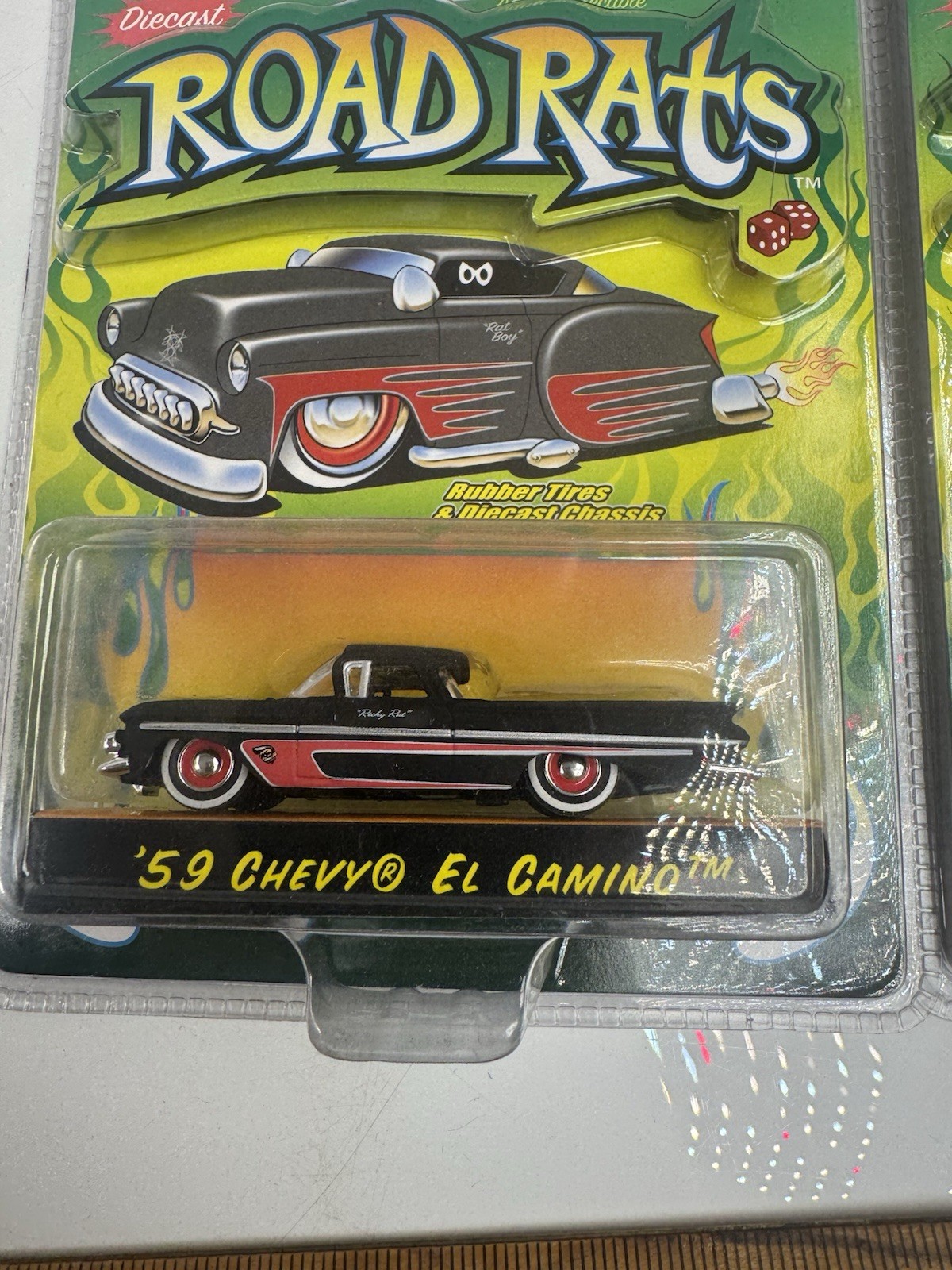 Jada Toys Road Rats 1:64 59 Chevy El Camino 57 Chevy Suburban 47 Fleetline Lot