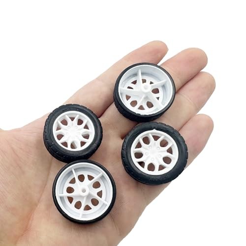 8PCS Toy Car Wheels 30mm Rubber Tire for Remote Control Car RC Car DIY 2X30mm