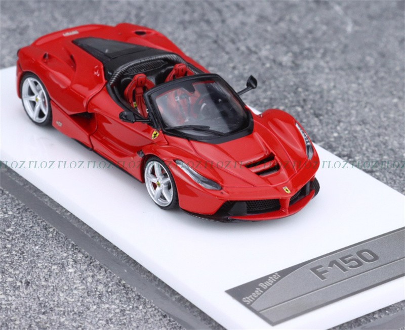 1:64 Street Buster Ferrari LaFerrari F150 Supercar Red convertible LTD 999PCS