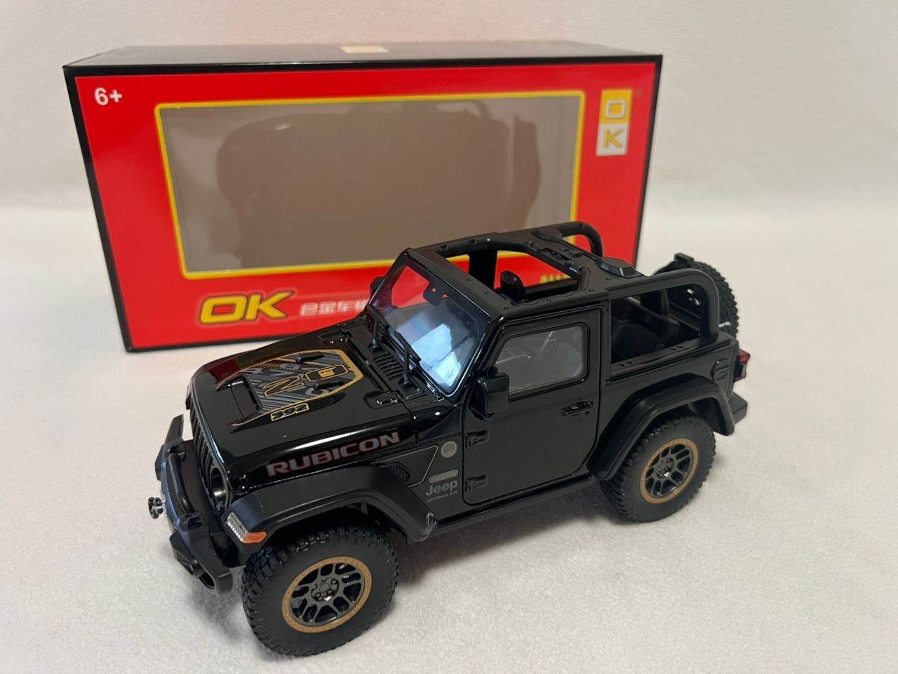 1:18 Jeep Wrangler Rubicon Alloy Off-road Vehicles Car Model Diecast & Toy Metal