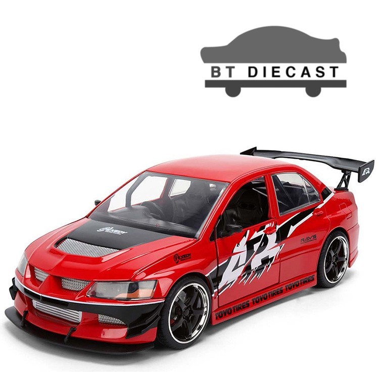 JADA FAST & FURIOUS 25 YEAR SEAN’S MITSUBISHI LANCER EVO IX 1/24 RED 36208