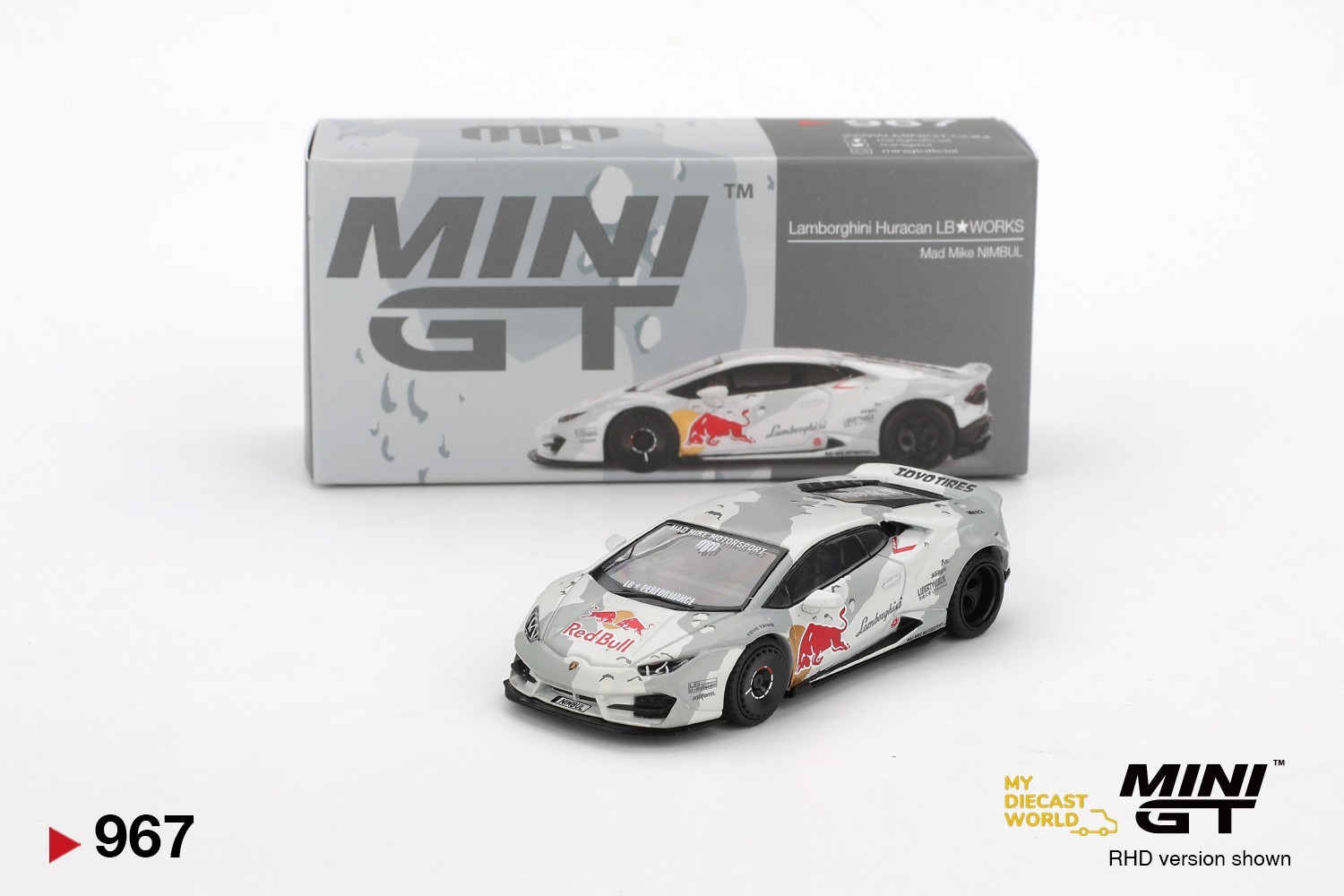 1:64 Mini GT #967 Lamborghini Huracan LB-WORKS ver. 2 Mad Mike NIMBUL MGT00967