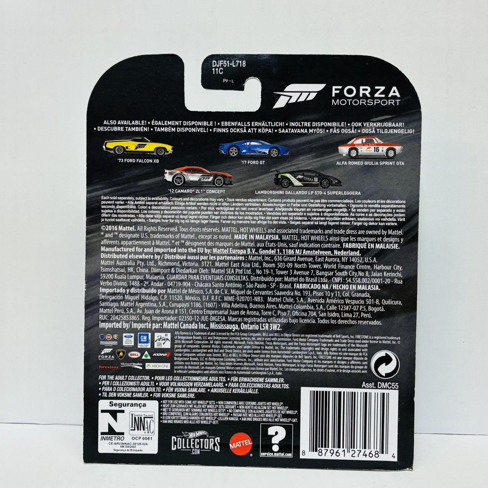 Hot Wheels 2016 Forza Motorsport Complete 5 Car Set