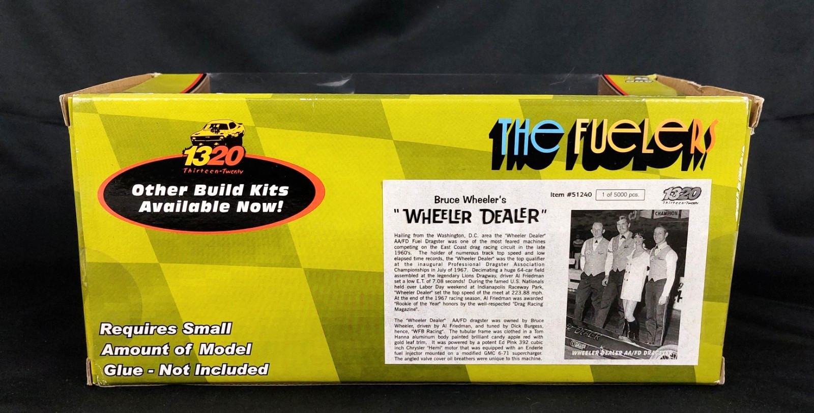 1320 The Fuelers 1:24 Bruce Wheeler Dealer Top Fuel Dragster Model Kit 1/5000