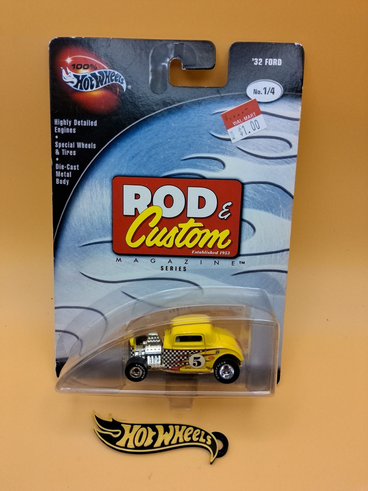 Hot Wheels 100% Hot Wheels Rod & Custom ’32 Ford yellow 2002 🔥53