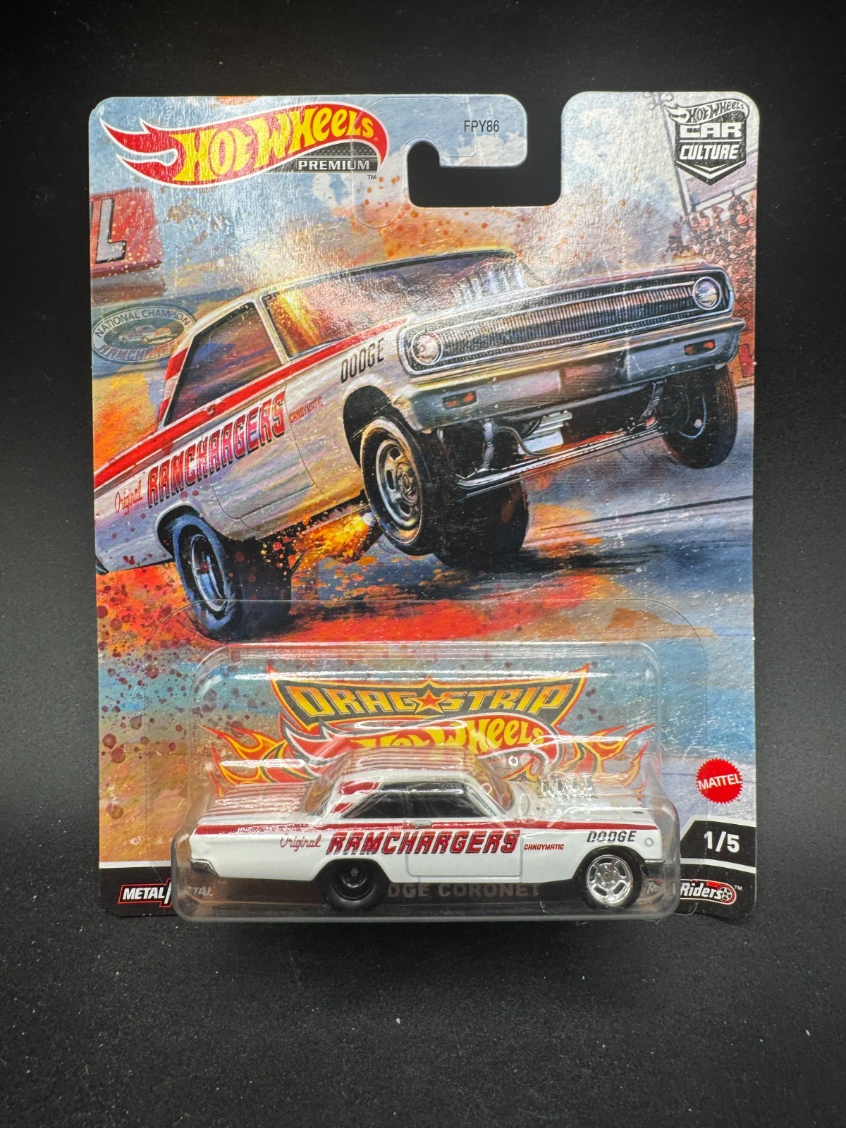 2023 Hot Wheels Premium Car Culture Drag Strip Demons ’65 Dodge Coronet 1/5 Z1
