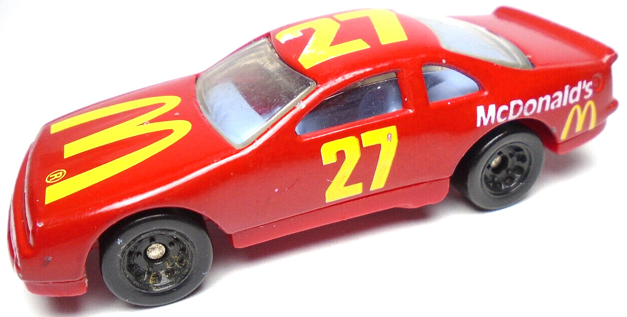 1993 HOT WHEELS MC 1 #27 MCDONALD’S RED 1:64 DIECAST 2 7/8″ RACE CAR W/ YELLOW