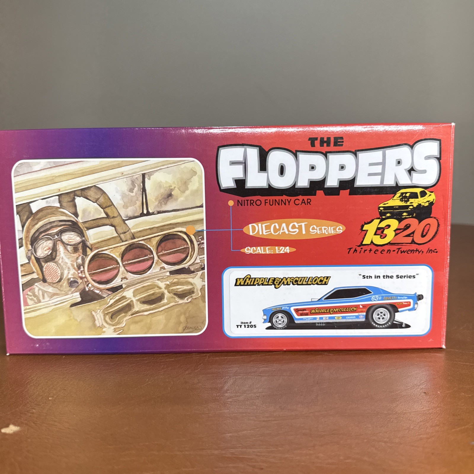 RARE 1320 THE FLOPPERS 1971 PLYMOUTH CUDA “WHIPPLE & McCULLOCH” 1:24 SCALE