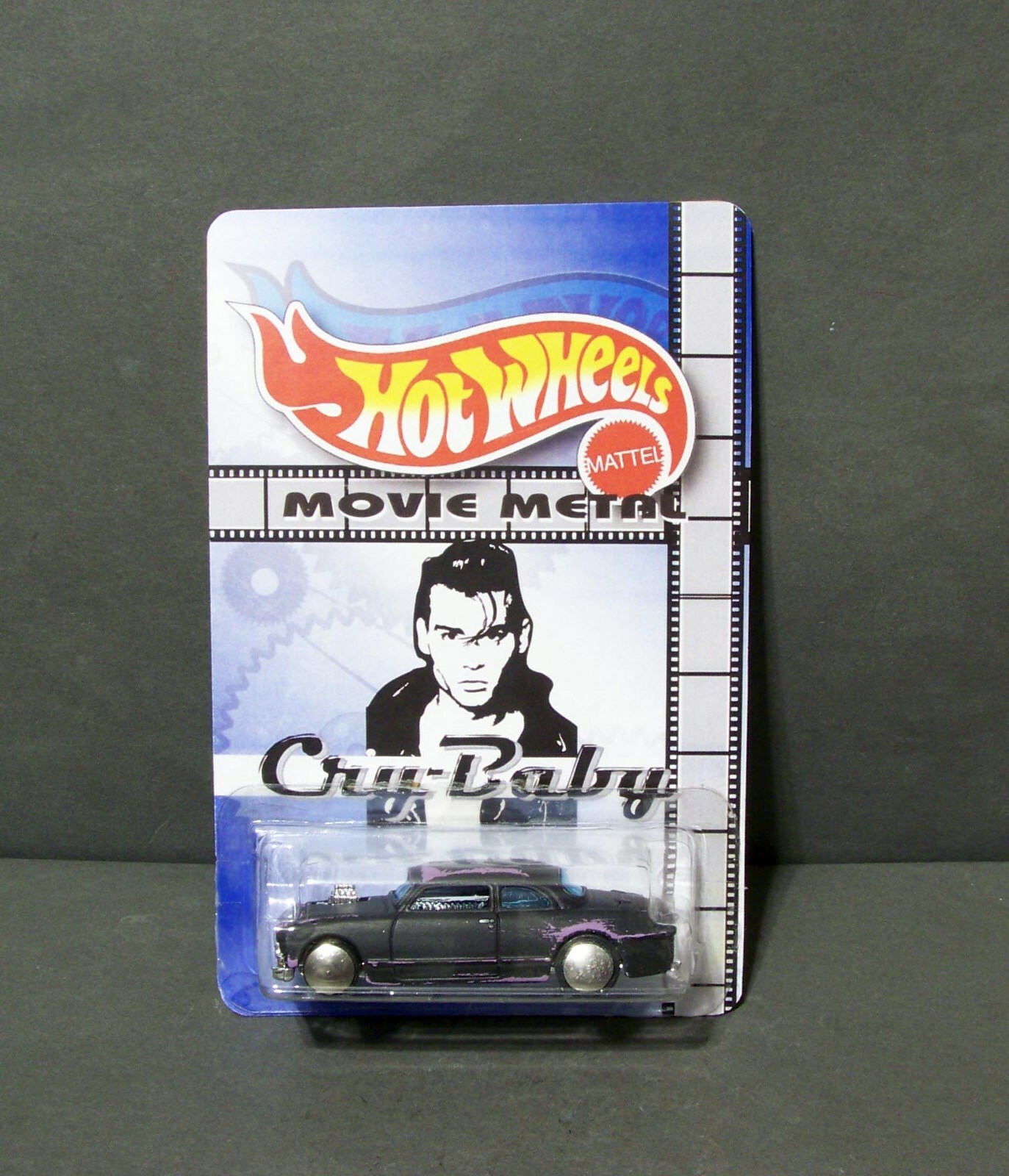 Custom HotWheels “RAT ROD” and package of “Movie Metal” CRY BABY depp
