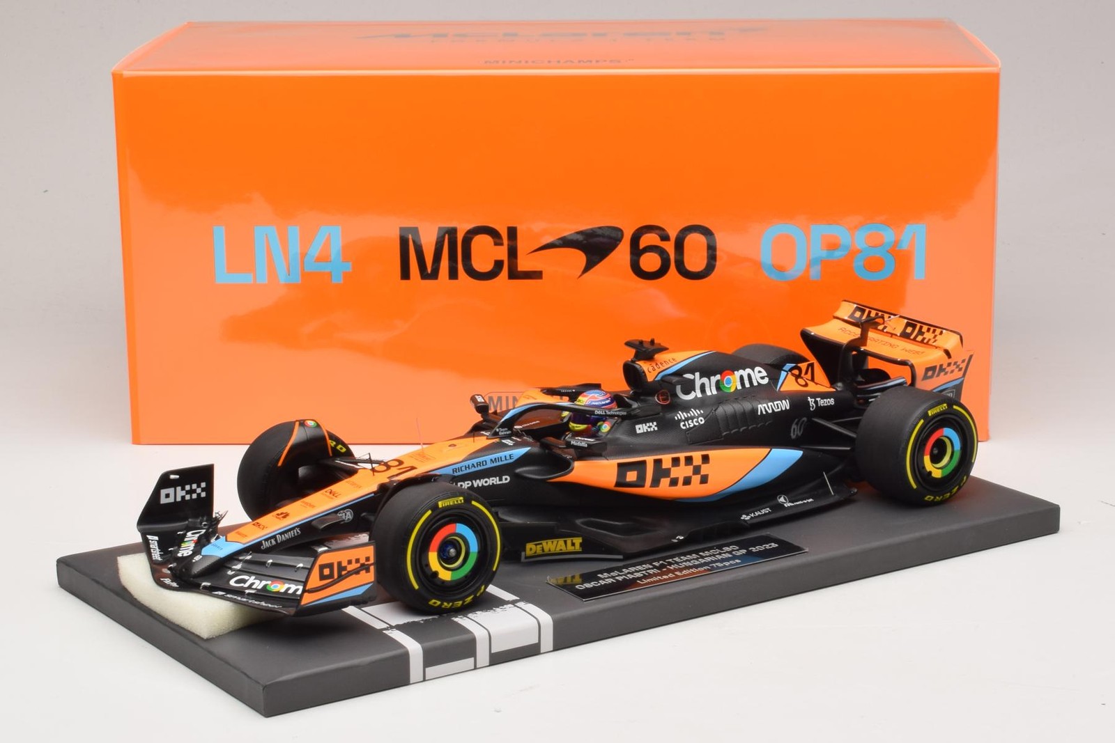 McLaren MCL60 #81 O. Piastri Hungarian GP 2023 Minichamps 1:18 | 537233081