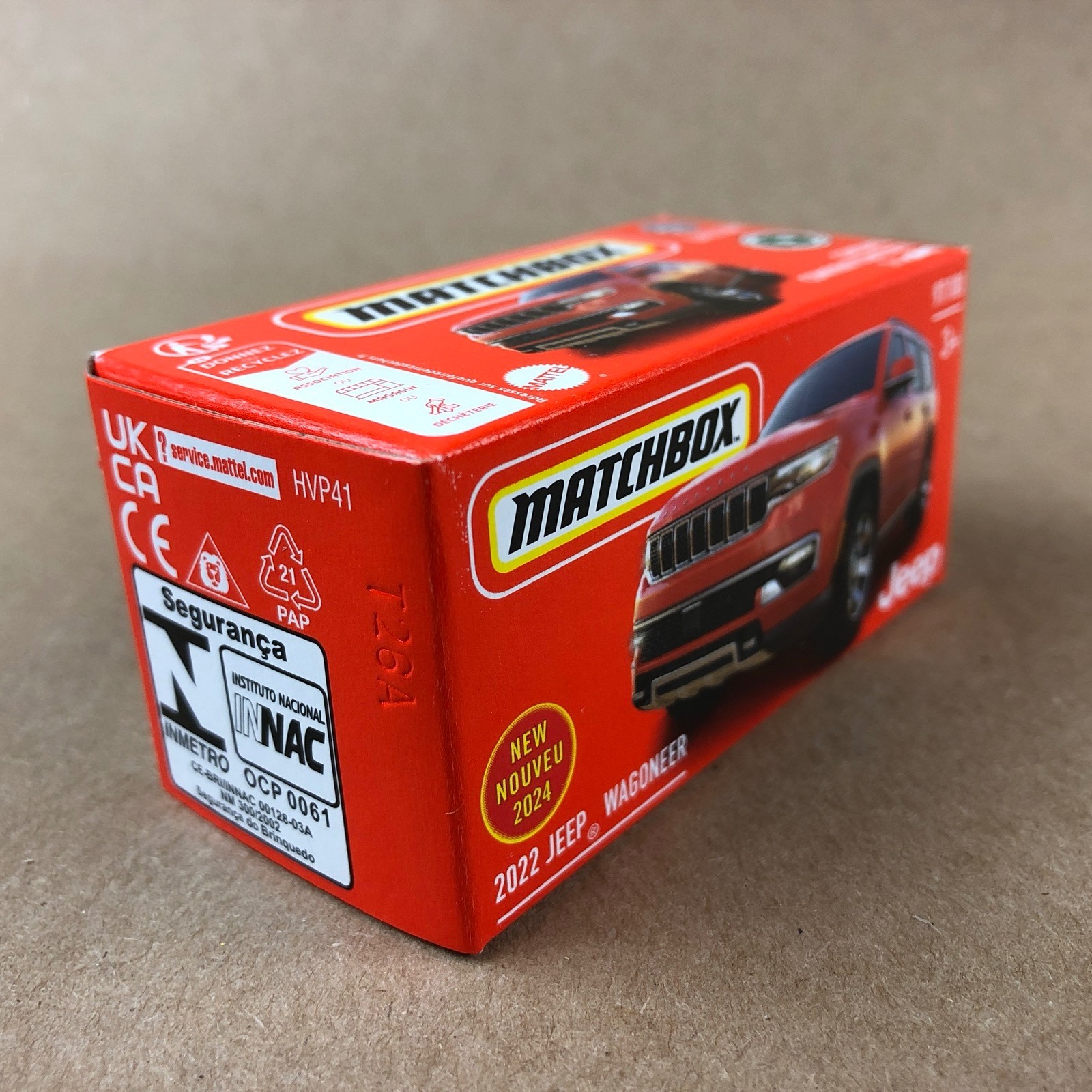2024 Matchbox Power Grabs 2022 Jeep Wagoneer Red 97/100 1:64 Diecast Car