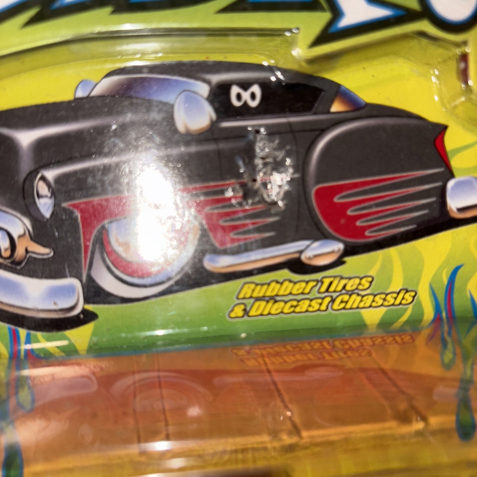 Jada Road Rats 1959 Chevy El Camino Rat Rod 1/64 Scale Diecast Black Flames NIP