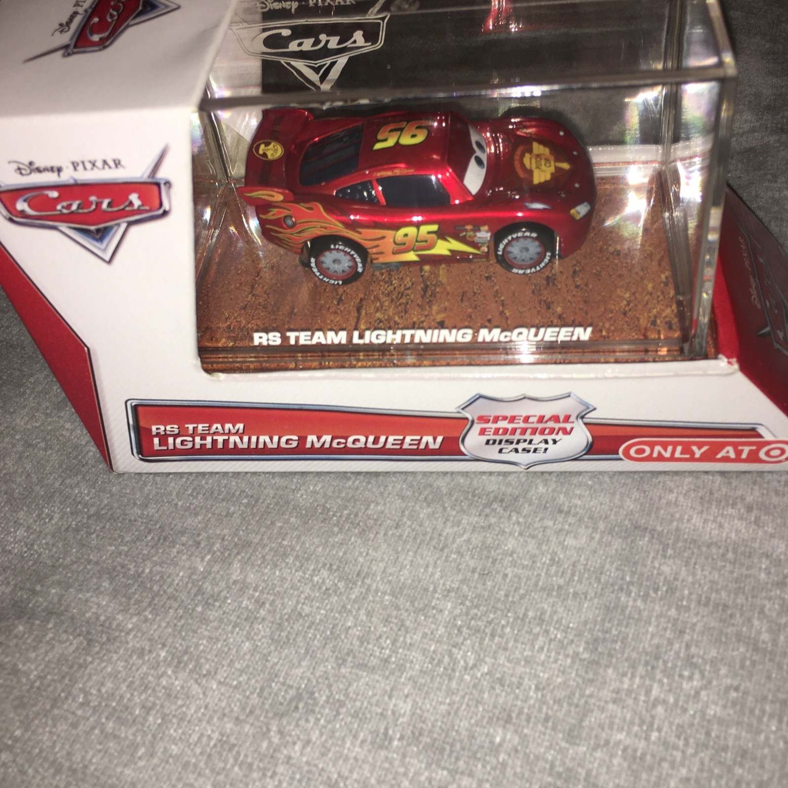 Disney Pixar Cars RS Team Lightning McQueen #95 Diecast w/ Case Special Edition
