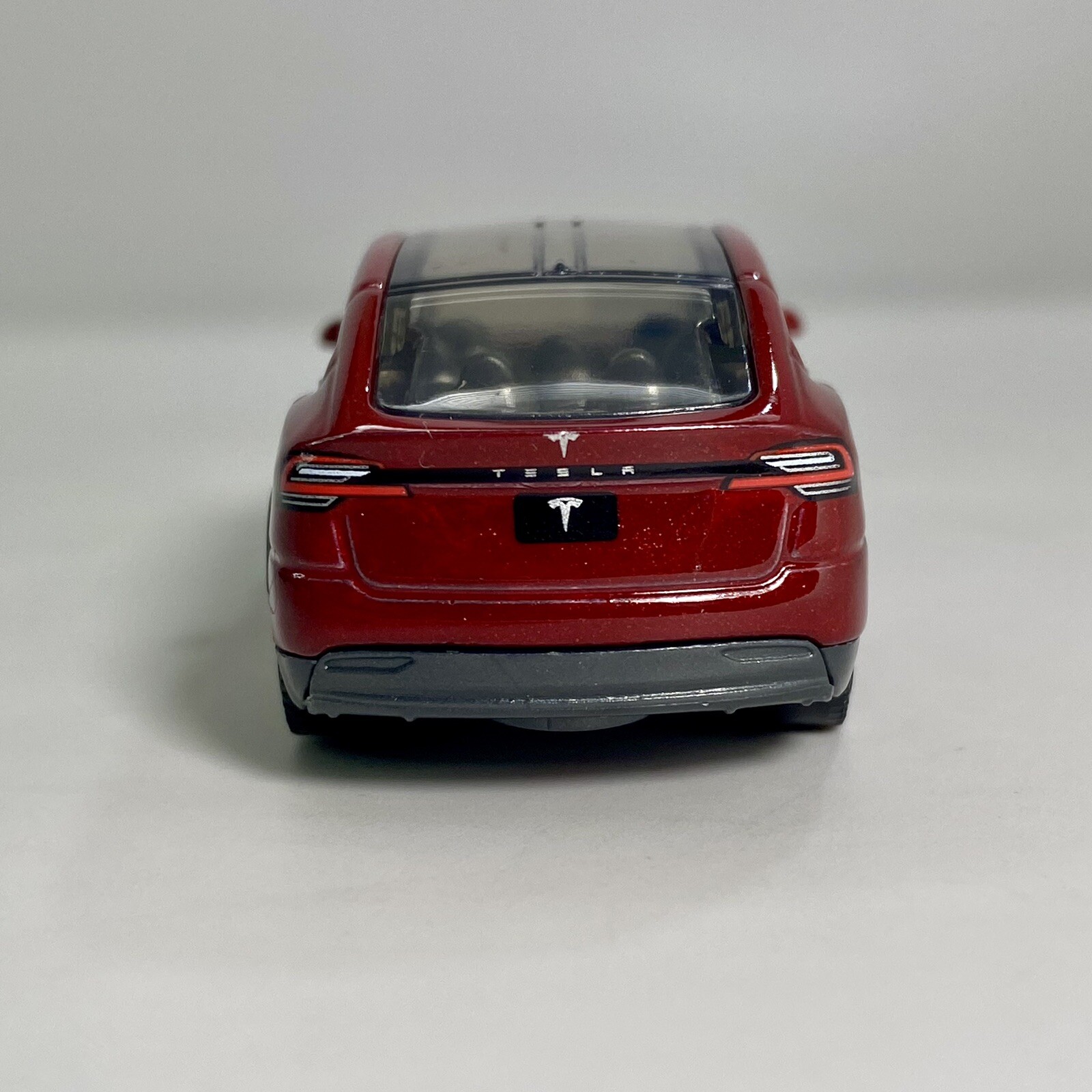 Tesla Model X Red 1:64 Scale Diecast Diorama Model Car #18