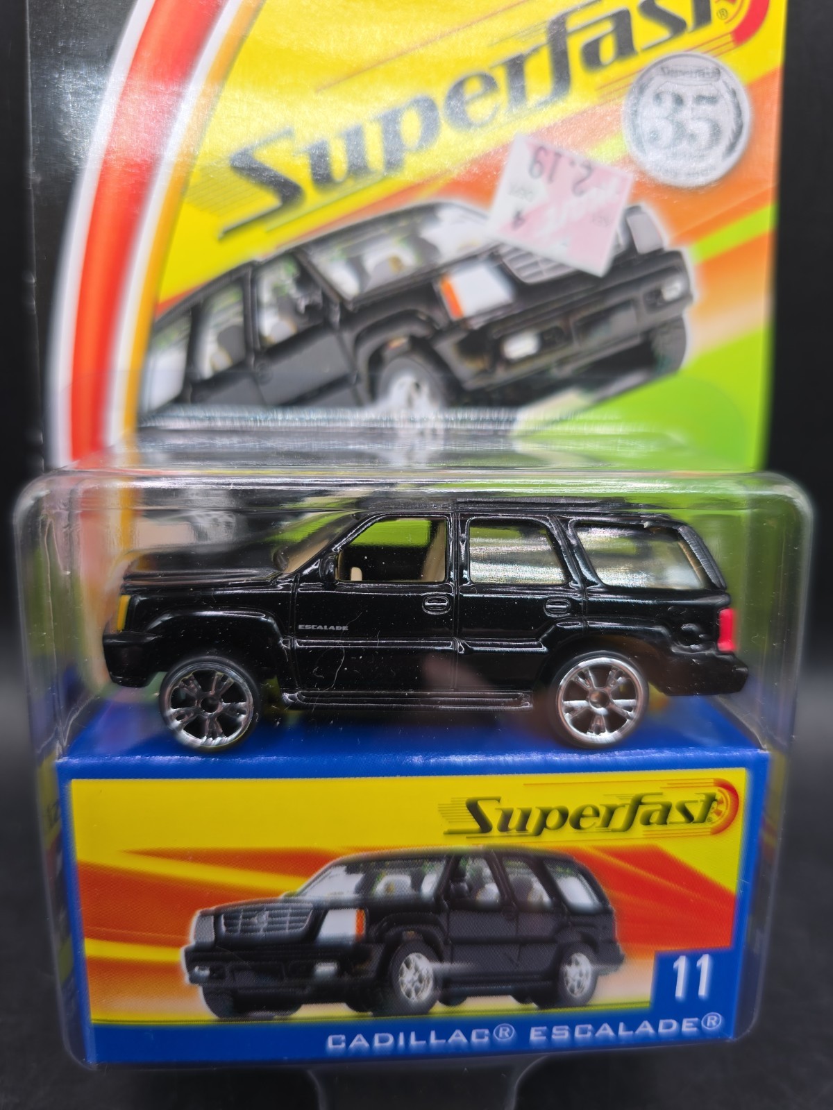 2004 Matchbox Superfast 35th Cadillac Escalade Black Tan Interior New
