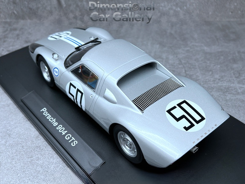 1:18 norev Porsche 904 gts Silver Turtle 50 Closed Alloy car model