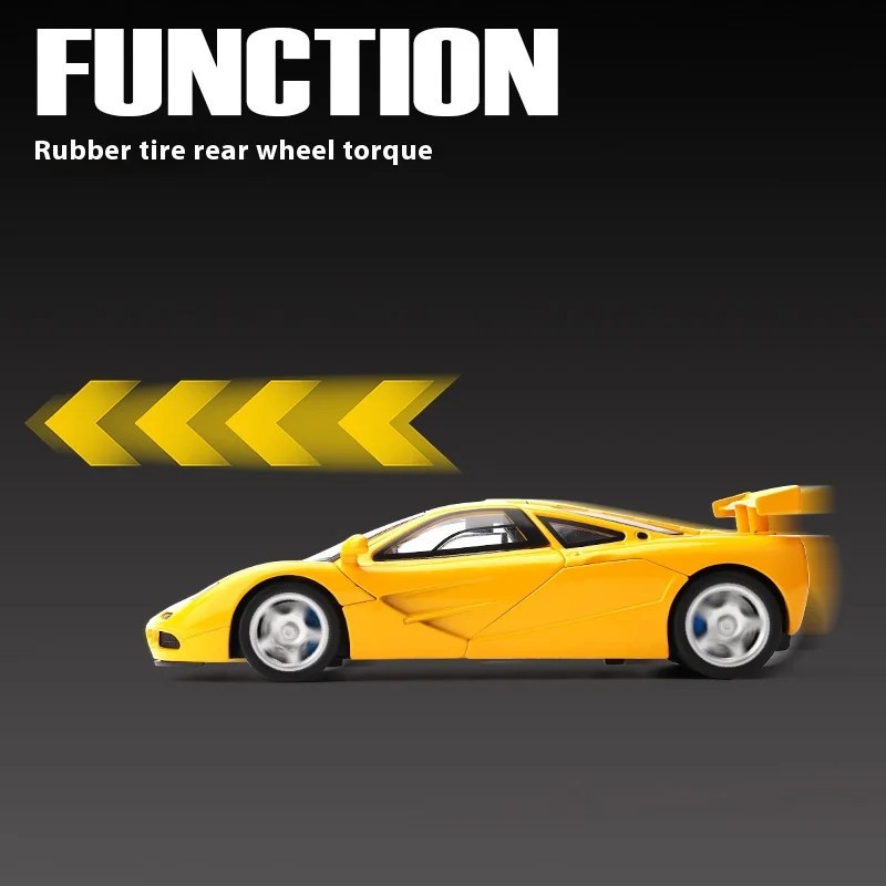 1:32 McLaren F1 Alloy Sports Car Model with Base Children’s Toy Car Collection