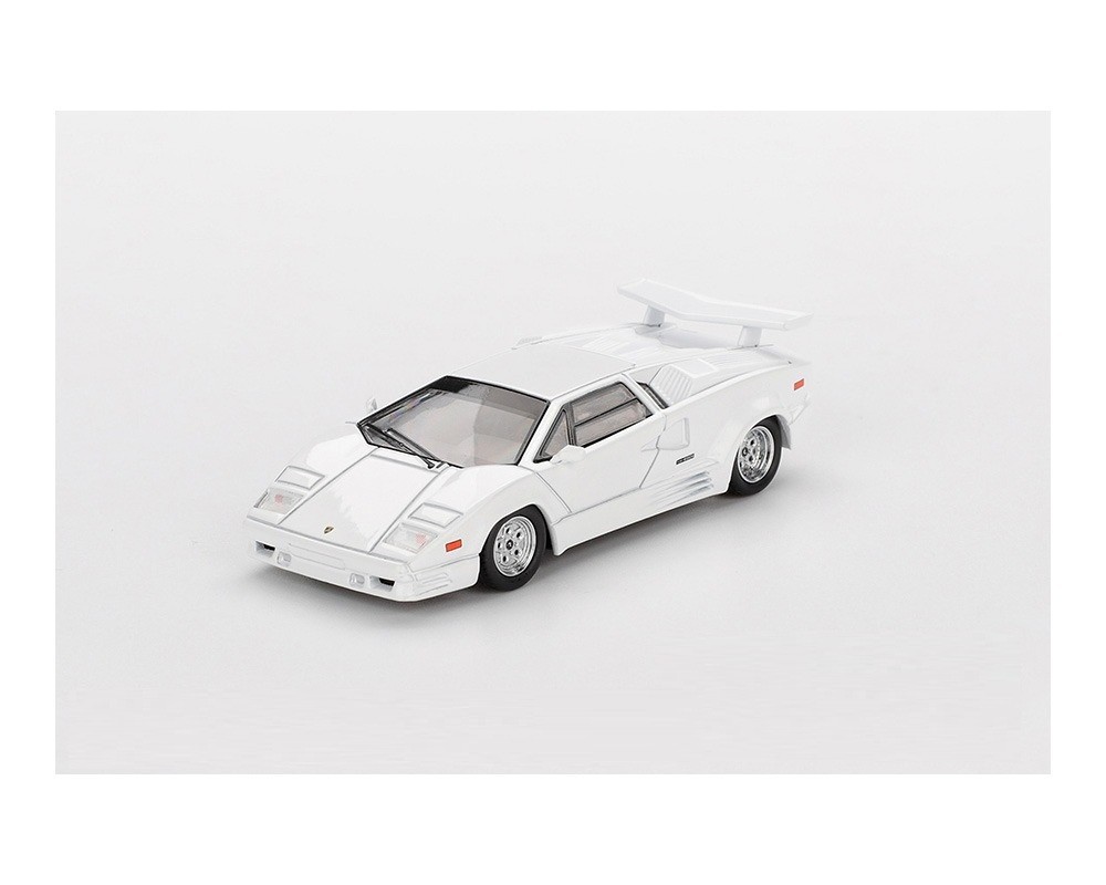 Mini GT 1:64 Lamborghini Countach 25th Anniversary In White Model MGT01134-1A