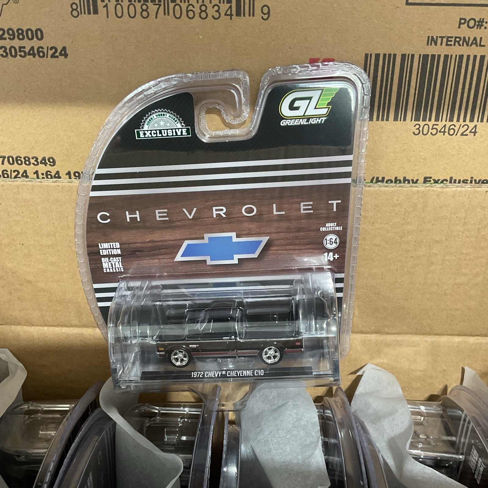 Greenlight Hobby Exclusive Limited Edition 1:64 1972 Chevy Cheyenne C10 Black