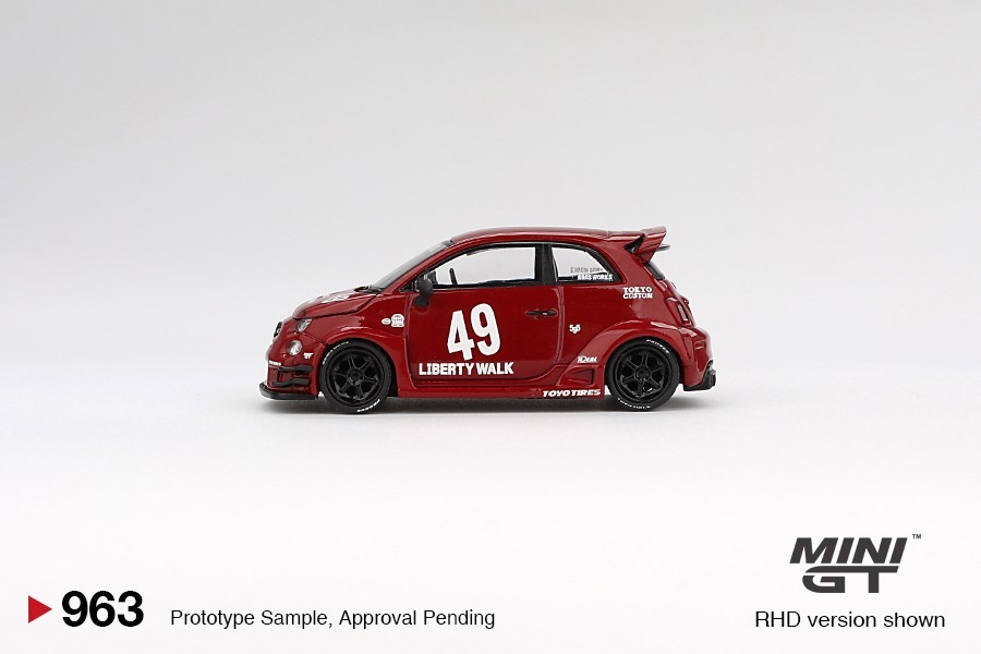 Mini GT 1:64 LB-WORKS x Abas Works ABARTH 595 Red #963