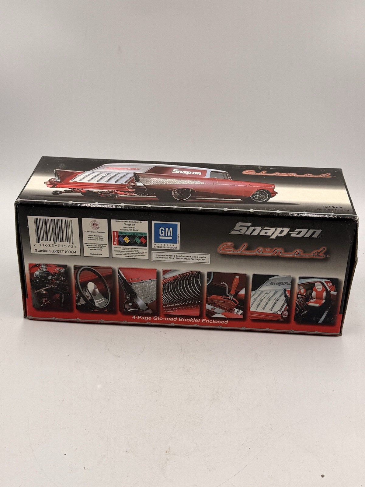 Glomad Snap On 1957 Chevy 1:24 Scale Die Cast Custom Replica 2008 RARE NICE