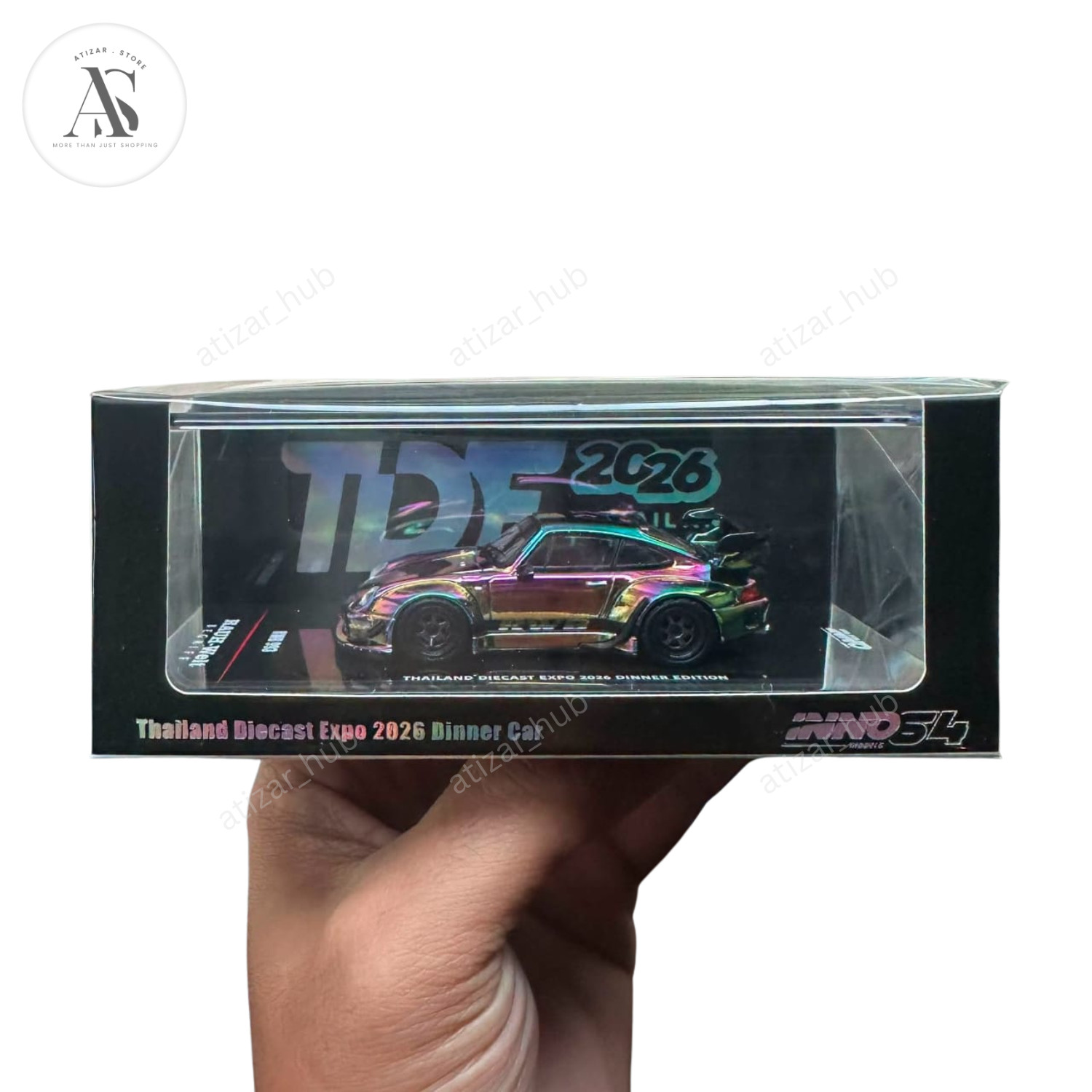 INNO64 RWB Porsche 993 Chrome Rainbow Thailand Diecast Expo Dinner 2026 1:64