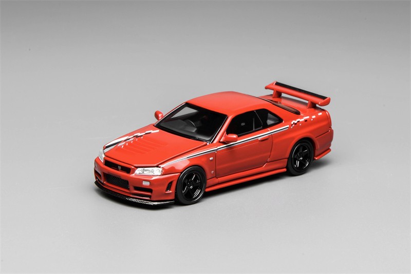 MOTORHELIX 1:64 SKYLINE R34 CUSTOMIZED Diecast Model Car