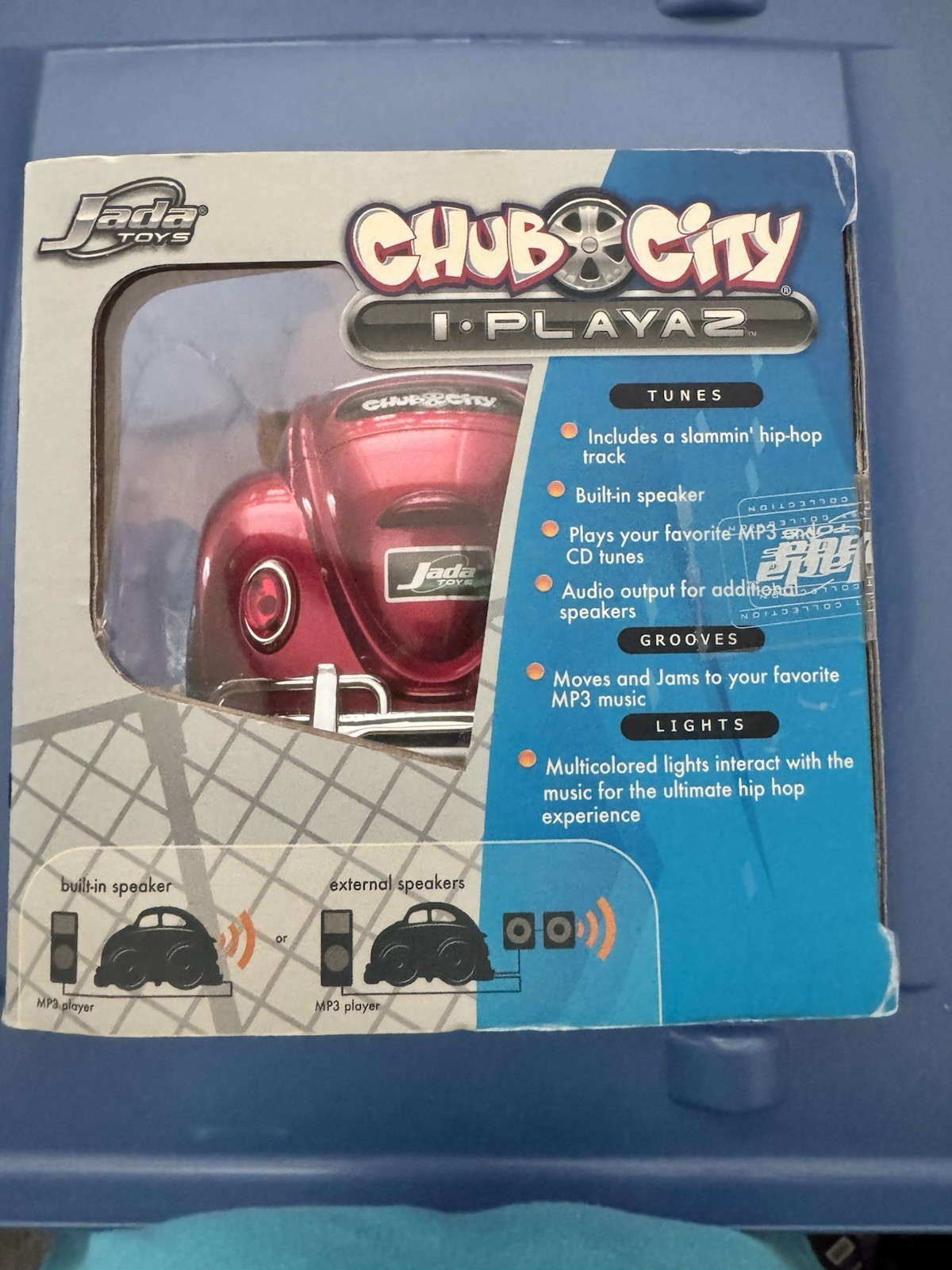 2006 Jada Toys Chub City I-Playaz Interactive Vehicle Red ’59 Volkswagen Beetle